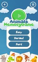 Animals memory game for kids পোস্টার