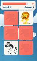 Animals memory game for kids screenshot 1