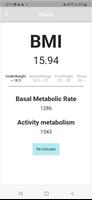 BMR calculator - BMI, BMR, AMR Screenshot 1