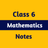 Class 6 Math Notes APK