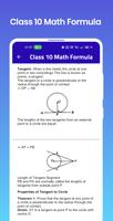 Class 10 Math Formula capture d'écran 3