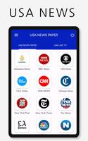 USA LIVE TV, News Paper ポスター