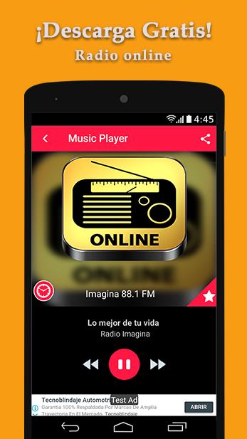 Descarga de APK de Imagina 88.1 FM - Radio Online para Android