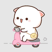 Animated Mochi Peach Stickers