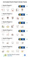 Animated Mochi Peach Stickers screenshot 1
