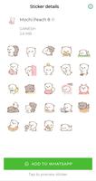 Animated Mochi Peach Stickers screenshot 2