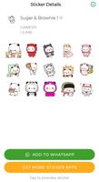 Animated Sugar Brownie Sticker screenshot 2