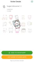 Animated Sugar Brownie Sticker screenshot 3