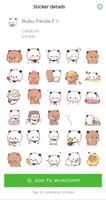 Animated Bubu Panda Stickers screenshot 2
