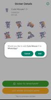 Cute Cat and Mouse Stickers WA screenshot 3