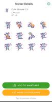 Cute Cat and Mouse Stickers WA screenshot 1