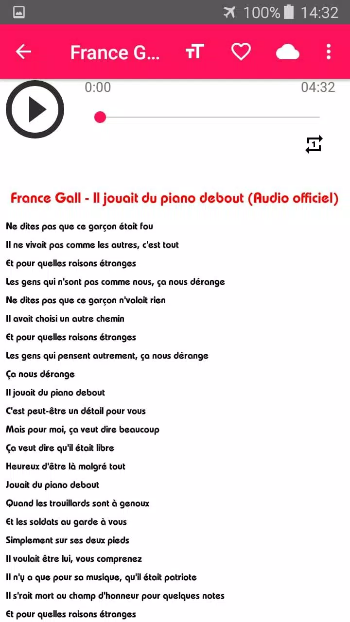 Chansons FRANCE GALL sans net (avec paroles) APK for Android Download