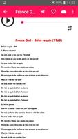 Chansons FRANCE GALL sans net (avec paroles) poster
