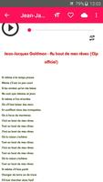 Jean jaques goldman music sans net (avec paroles) ảnh chụp màn hình 3