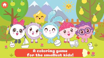 BabyRiki: Kids Coloring Game! Affiche