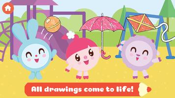 BabyRiki: Kids Coloring Game! captura de pantalla 1