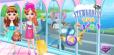 スチュワーデススパの女の子のゲーム