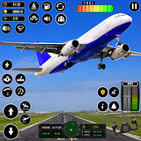 飞机飞行模拟器 3D：飞机飞行员游戏 图标