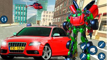 Flying Robot Car Transformer: Robot Superhero War capture d'écran 1