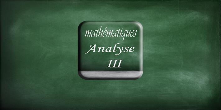 Maths : Cours d’analyse III poster