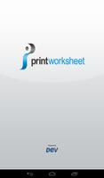 Print Worksheet постер