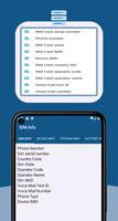 برنامه‌نما SIM CARD INFO عکس از صفحه