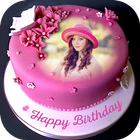 Name Photo On Birthday Cake icon