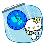 Kitty Clock Live Wallpaper icône