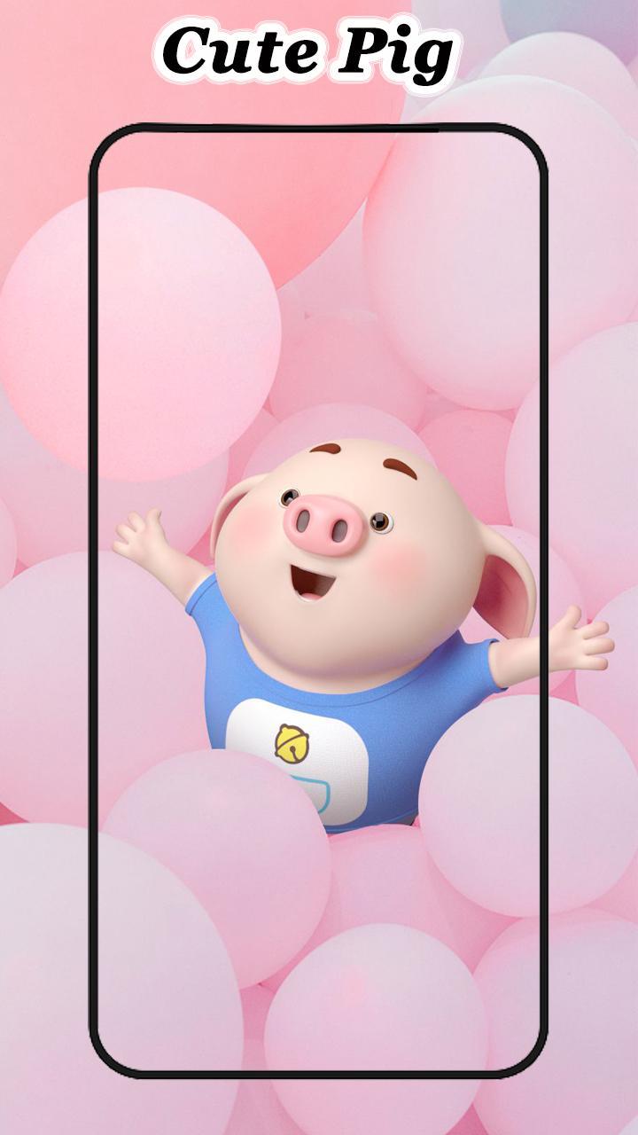 Wallpaper Gambar Kartun Babi Pink Lucu - WallpaperShit