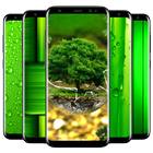 Groen behang-icoon
