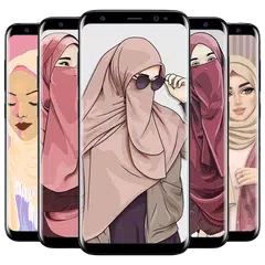 Hijab muslima Wallpapers cartoon