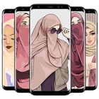 Hijab muslima Wallpapers icône