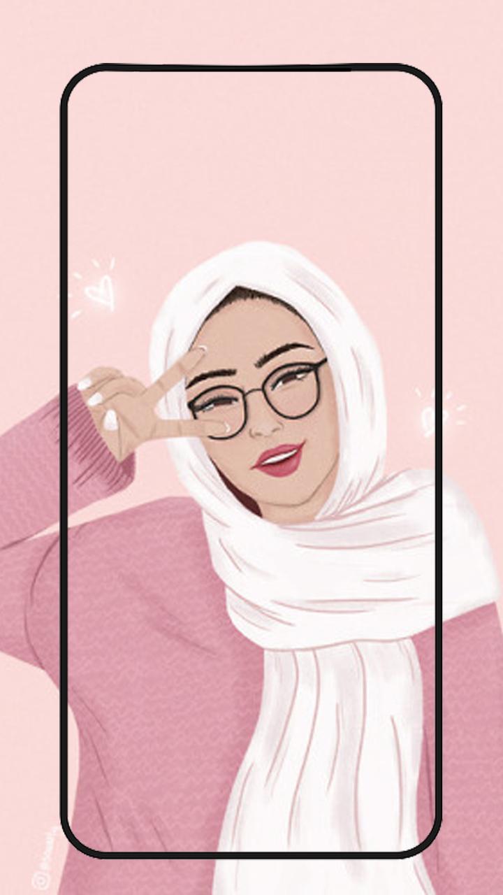  Hijab  muslima Wallpapers  cartoon  for Android APK Download