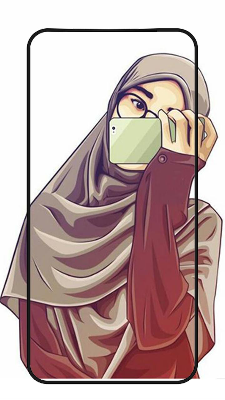  Hijab  muslima Wallpapers cartoon  for Android APK Download