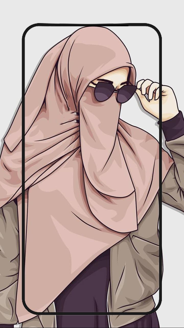 30+ Wallpaper Anime Hijab keren tahun 2019