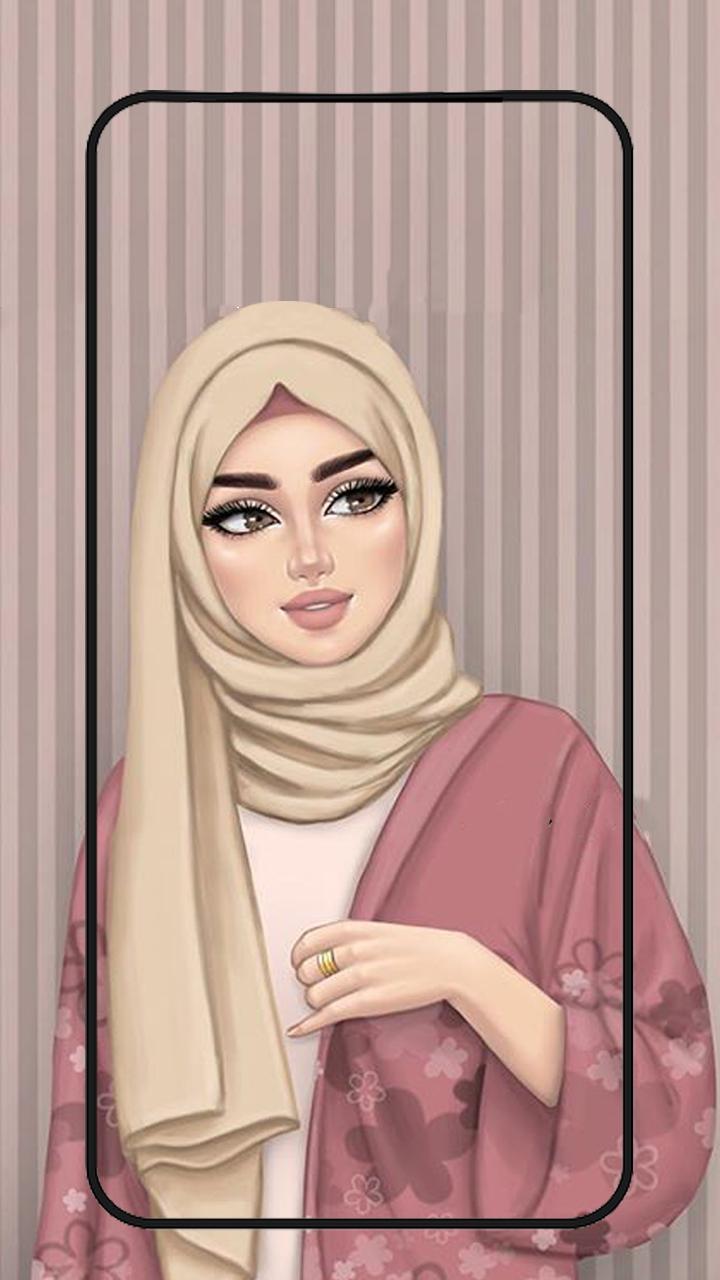 Hijab muslima Wallpapers  cartoon  for Android  APK Download