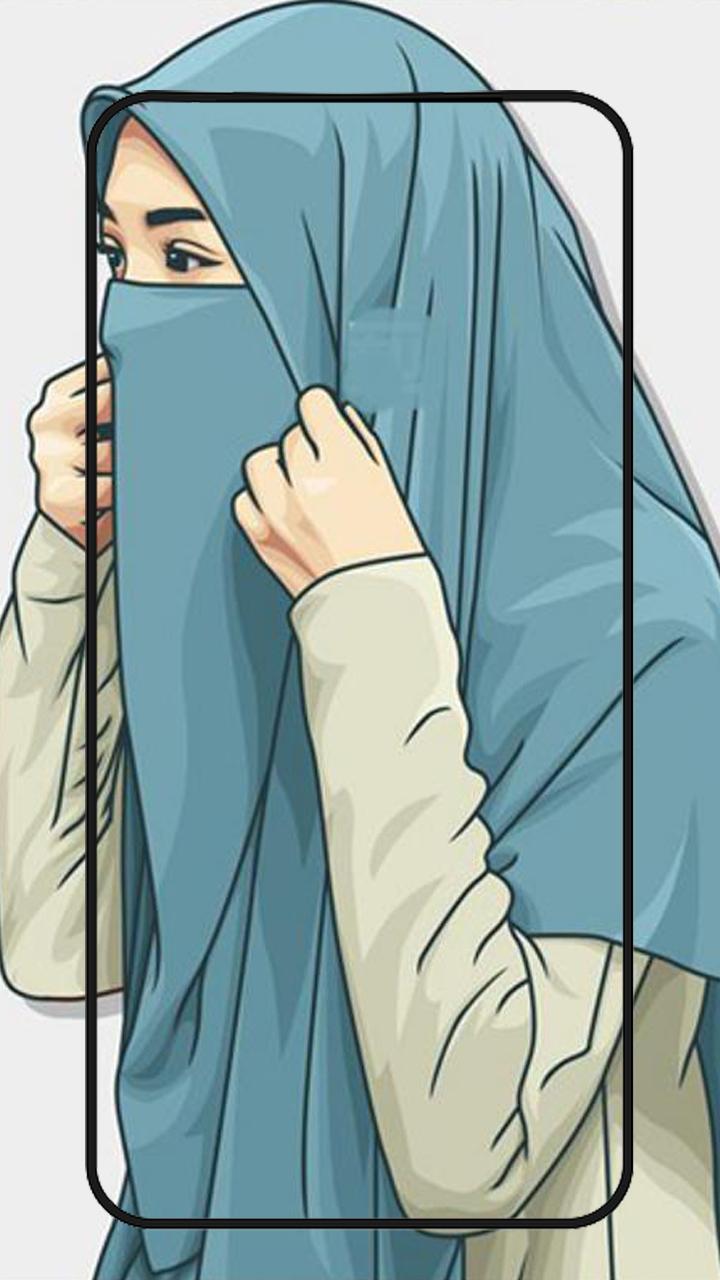  Hijab  muslima Wallpapers  cartoon  for Android APK Download