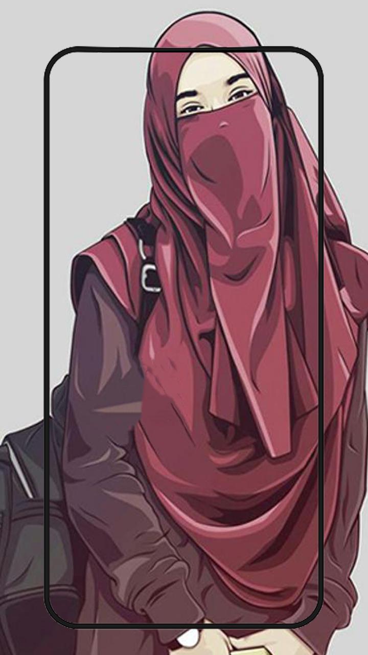  Hijab  muslima Wallpapers  cartoon  for Android APK Download