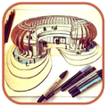 Architectural Sketch Drawing