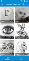 100 Easy Pencil Drawings Affiche