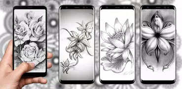 Flower Drawings and Sketches