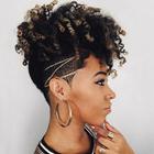 Black Woman Short Hairstyle icône