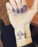 kleine Hand-Tatoo-Designs Plakat