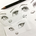 Cómo dibujar ojos de anime icono