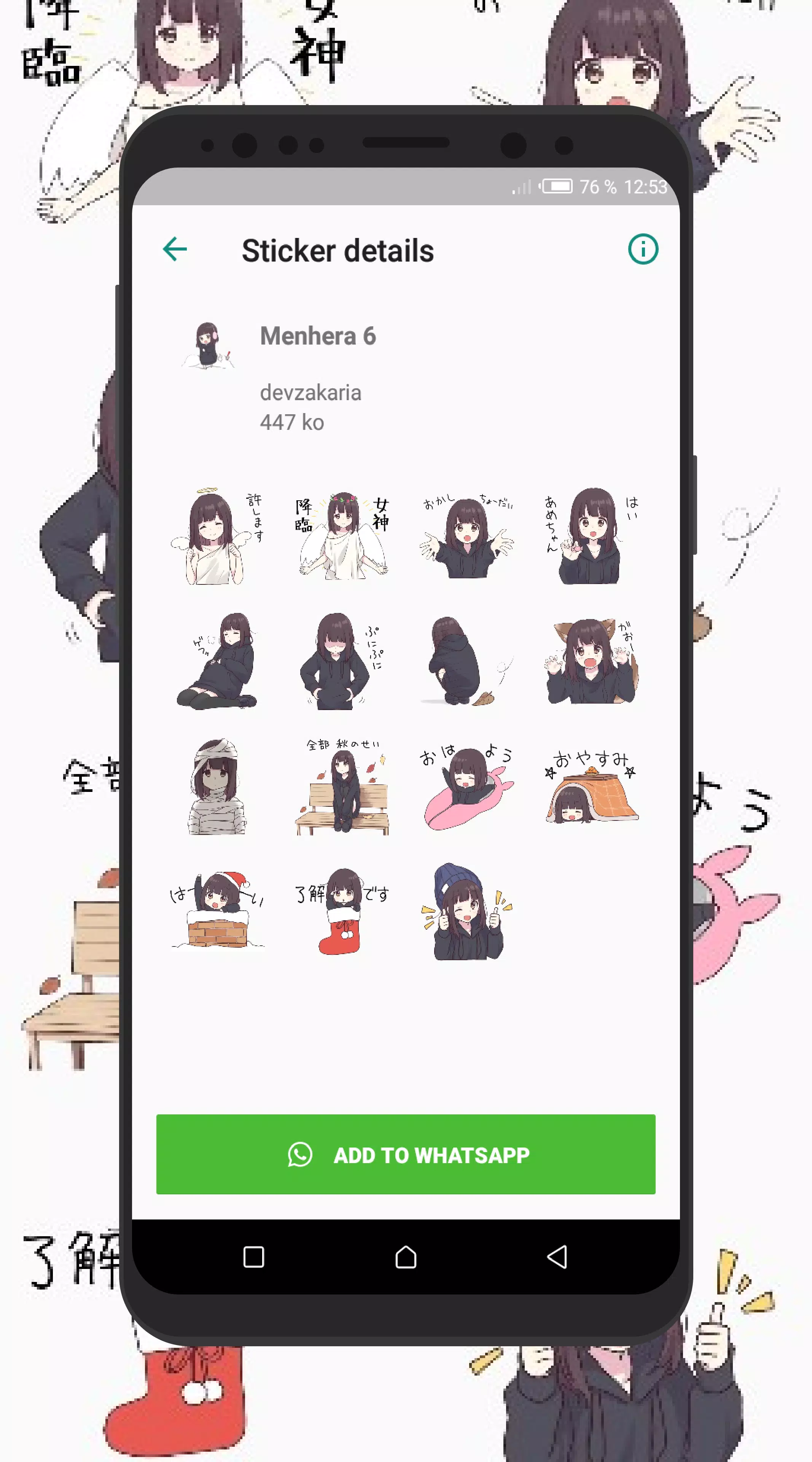 Menhera chan stickers for WA – Apps on Google Play