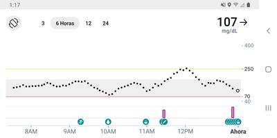Dexcom G7 captura de pantalla 3