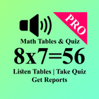 Math Tables Pro- Listen Times Table, Quiz & Report icon
