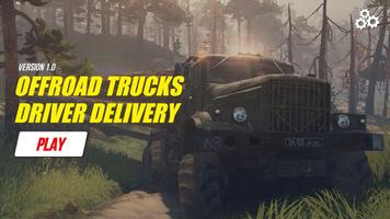 Offroad Trucks Driver Delivery الملصق