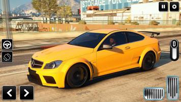 Mercedes C63 Drifting & Racing الملصق