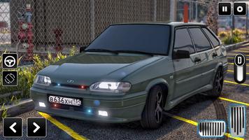 2114 Car Driving: Lada sedan poster